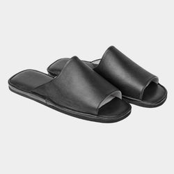 Faux Leather Slides
